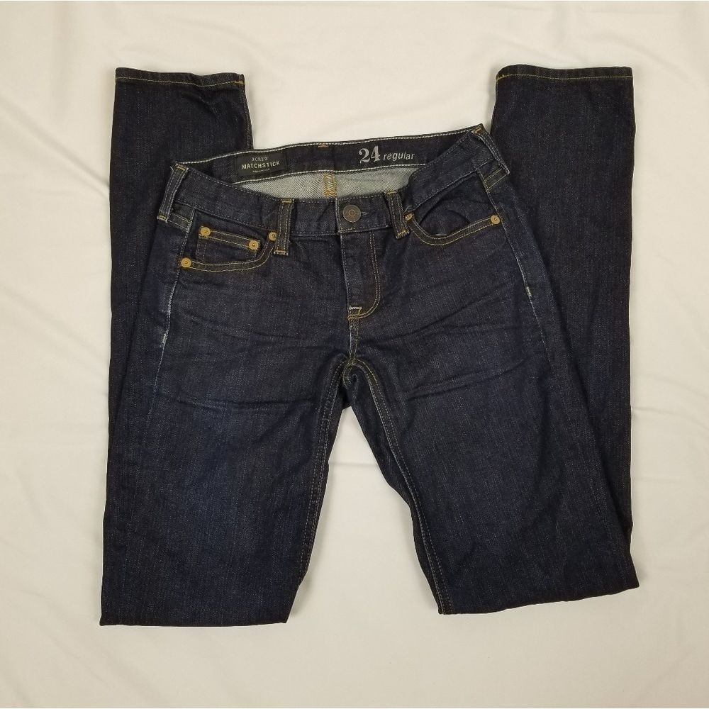 J. Crew Matchstick jeans dark wash 24 regu…